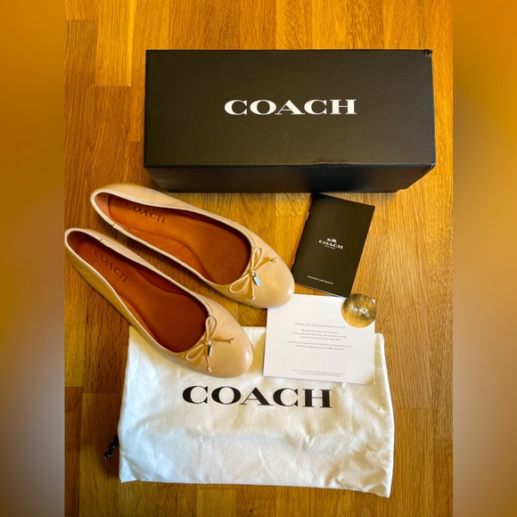 Sz 10 | COACH: Lola Ballet Flats | BNIB | Beechwood - Picture 5 of 8